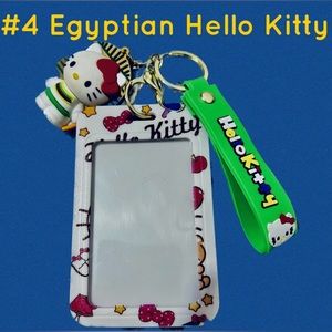 Hello Kitty ⭐️ Egyptian #4 Use as Luggage Tag, Key Chain, Bag Charm New